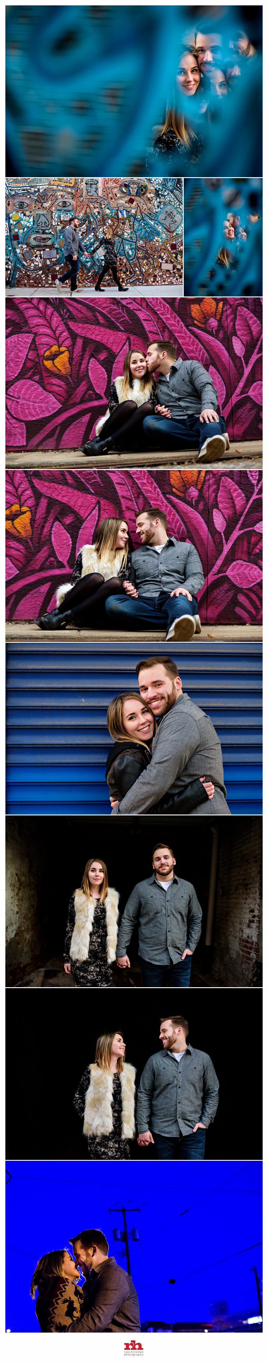 A young couple in love pose for their Philadelphia Engagement Session.